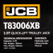 Домкрат підкатний гідравлічний (150-530 мм) 2,5т JCB Tools JCB-T83006XB