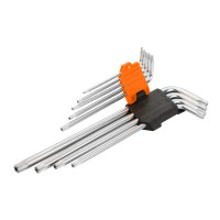 Набір Г-подібних ключів TORX екстрадовгих 9 пр. WOKIN WK-207909