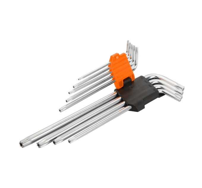 Набір Г-подібних ключів TORX екстрадовгих 9 пр. WOKIN WK-207909