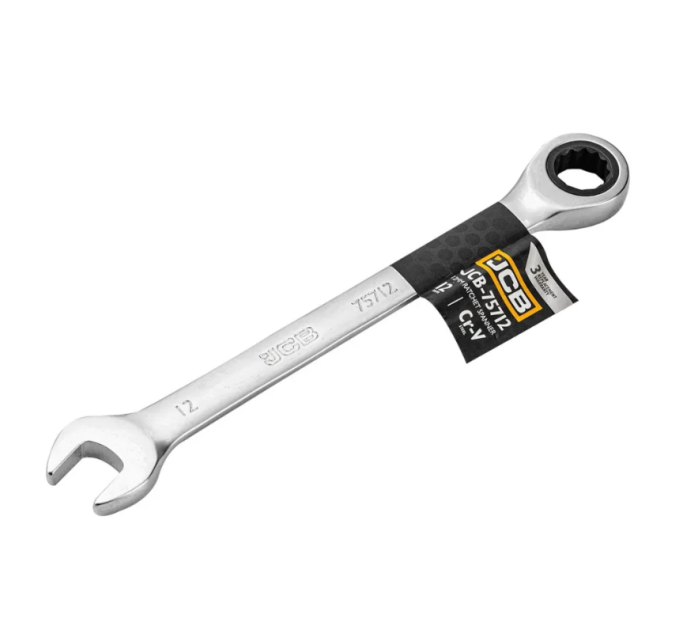 Ключ гайковий з тріскачкою 12 мм JCB Tools JCB-75712