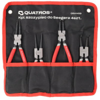 Набір кліщів для стопорних кілець (4 предм.) QUATROS QS14459