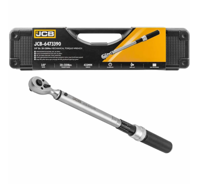 Динамометричний ключ 3/8" (20-120 Нм) JCB Tools JCB-6473390