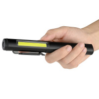 Фонарик светодиодный алюминиевый (COB+LED) с УФ, лазером и магнитом Pen Light  PROTESTER PRO-FL0305S