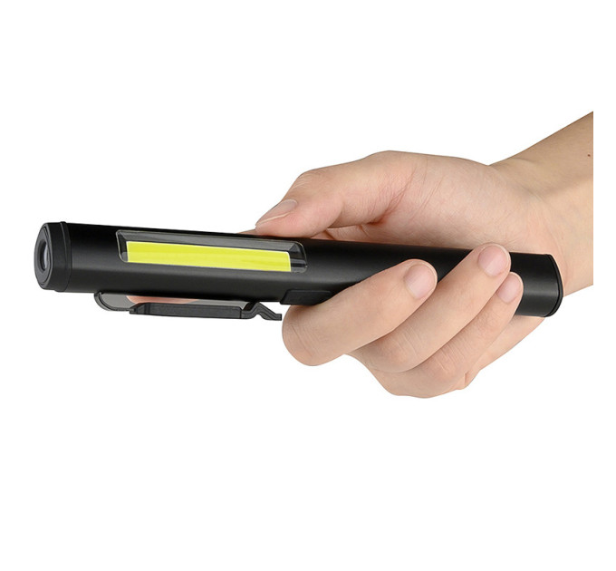 Фонарик светодиодный алюминиевый (COB+LED) с УФ, лазером и магнитом Pen Light PROTESTER PRO-FL0305S