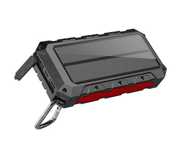 Пoвepбaнк 30000 mAh с солнечной панелью (Solar power bank) QC3.0 PROTESTER PRO-S30