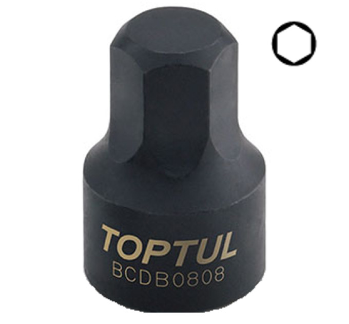 Головка-бита 1/4" HEX TOPTUL 6мм (цельная) BCDB0806