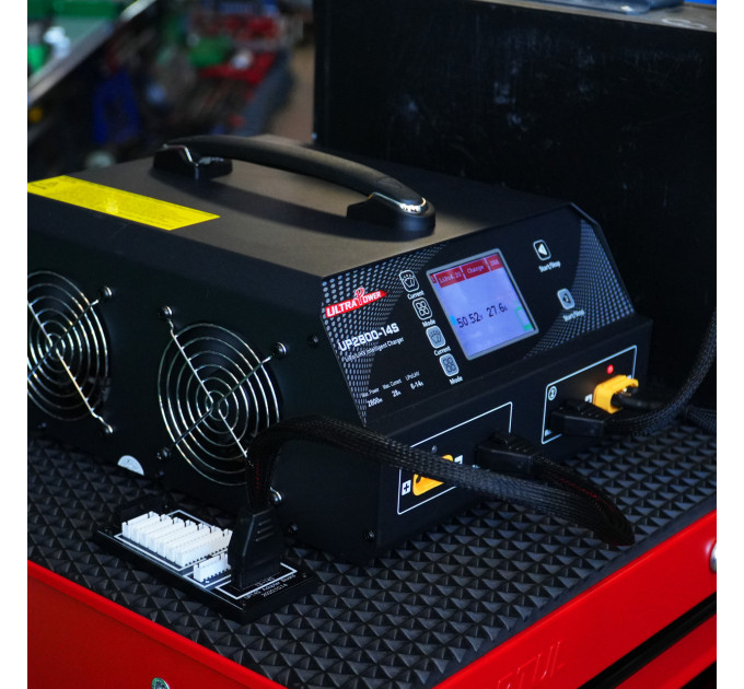 Зарядное устройство 2-канальное 28А 6-14S LiPo/LiHV 2800Вт 220В ULTRA POWER PROTESTER UP2800-14S