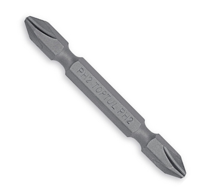Насадка двухсторонняя отверточная 1/4" PH2хPH2 L65мм TOPTUL FKPH0202U