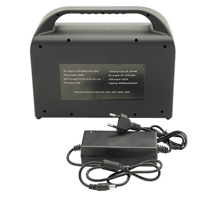 Портативная зарядная станция 300W/600W(Max), 220V PROTESTER PRO-PS300E