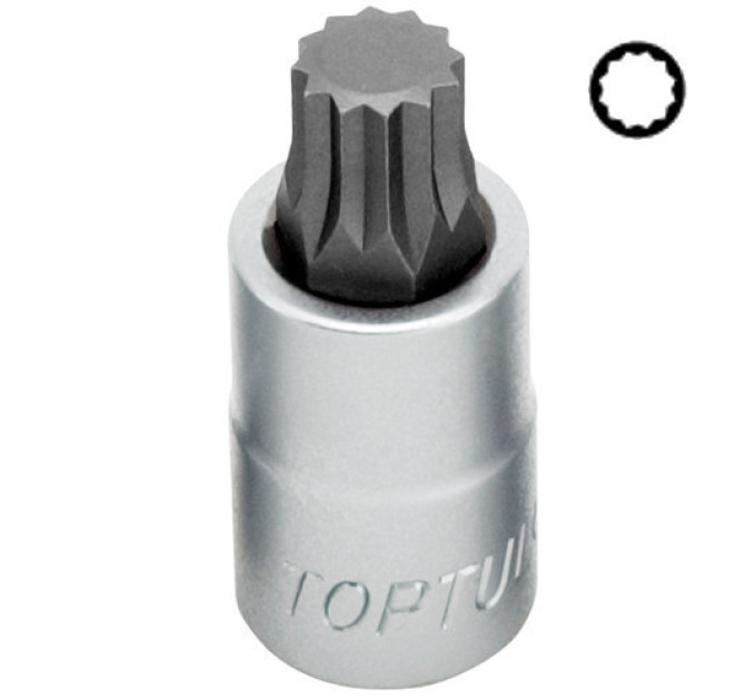 Головка торцева SPLINE TOPTUL M14 L55мм 1/2" BCHA1614