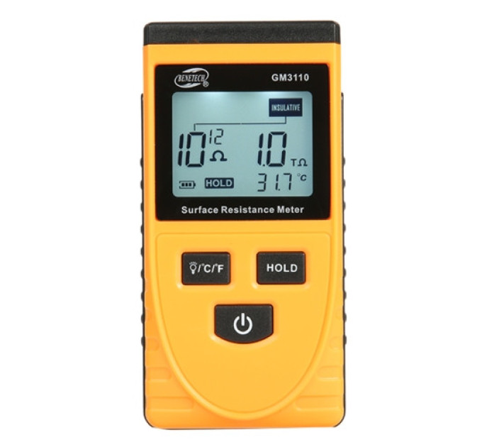 Тестер для измерения сопротивления поверхности (1kΩ ~1000ГΩ) BENETECH GM3110