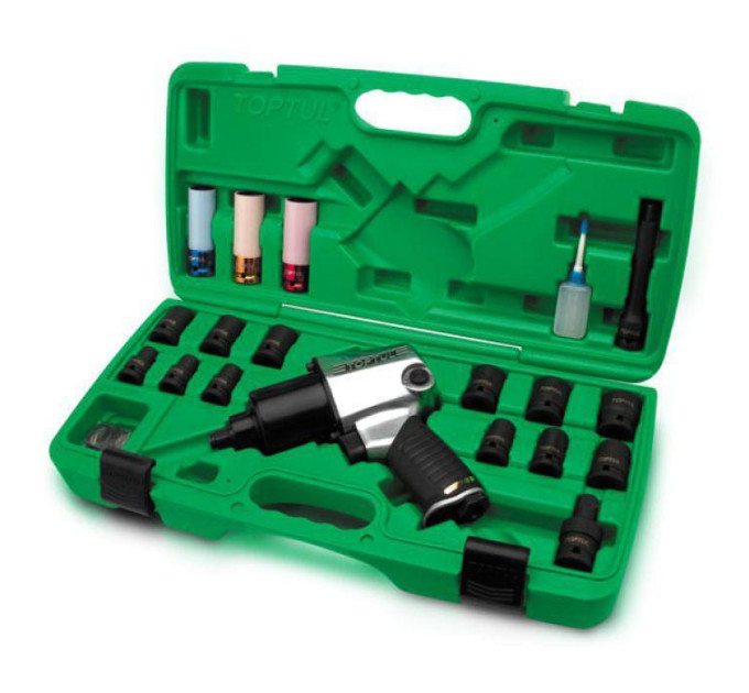 Набор пневмоинструмента TOPTUL 1/2" 27ед. GDAI2701