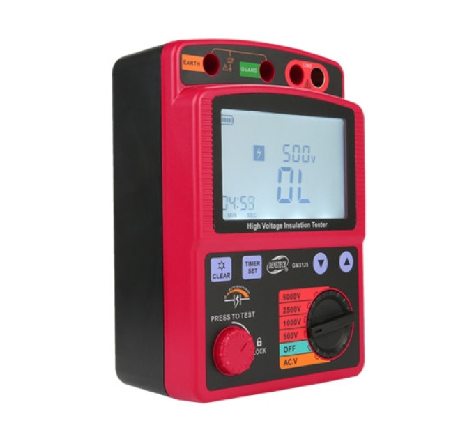 Цифровой мегаомметр (0-1000 ГΩ) BENETECH GM3125