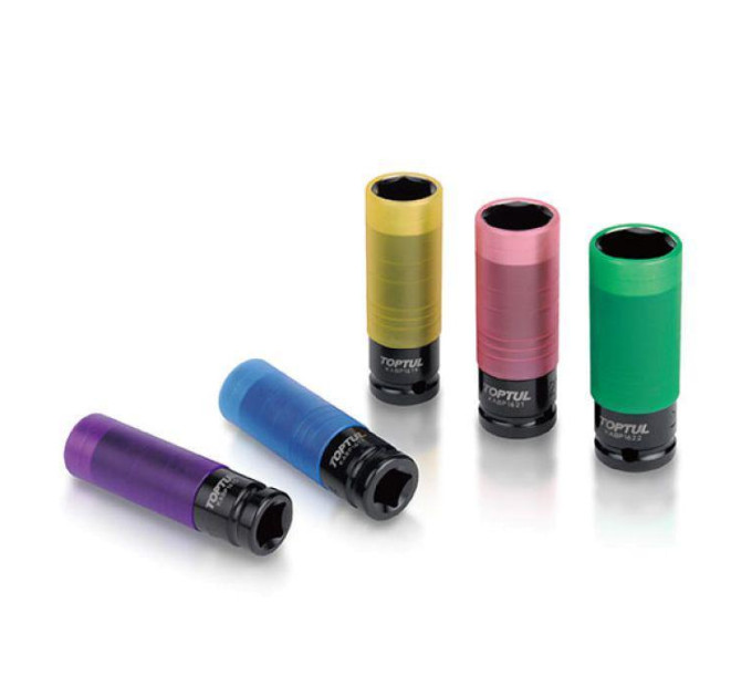 Головка для литых дисков TOPTUL 1/2" ударная длинная 22мм Pro-Series KABP1622