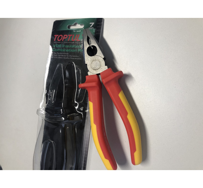 Пассатижи электрика 7" 1000V VDE TOPTUL DGCA2207