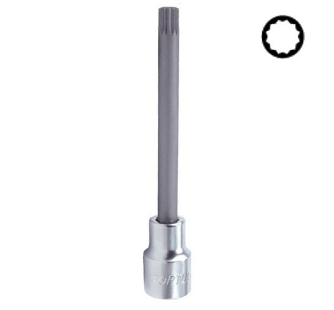 Насадка SPLINE TOPTUL M14 L140мм 1/2" BCMD1614