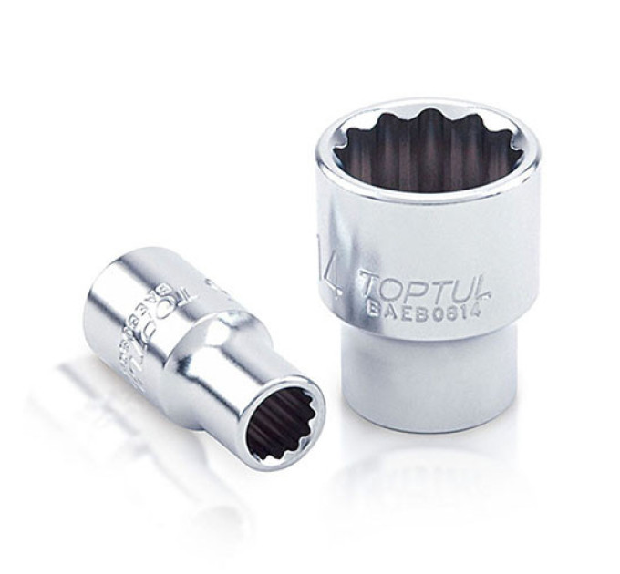 Головка 1/4" 12 граней 6мм TOPTUL BAEB0806