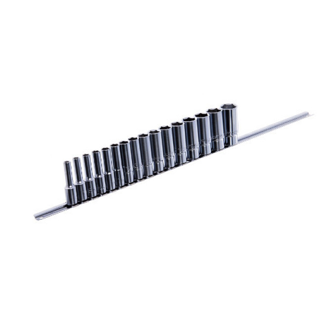 Набор головок длинных на планке TOPTUL 12-гр. 1/2" 15ед. 8-24 мм GAAQ1606U-12