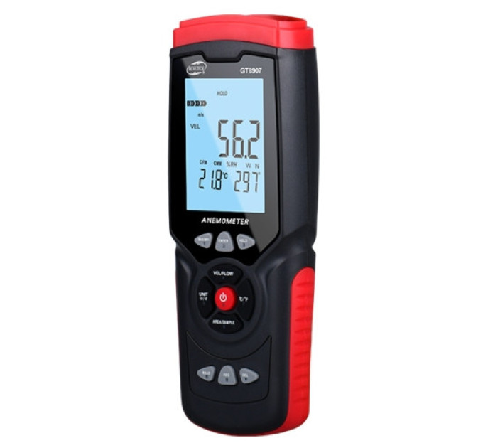 Анемометр профессиональный USB 0,3-45м/с, 0-45°C BENETECH GT8907
