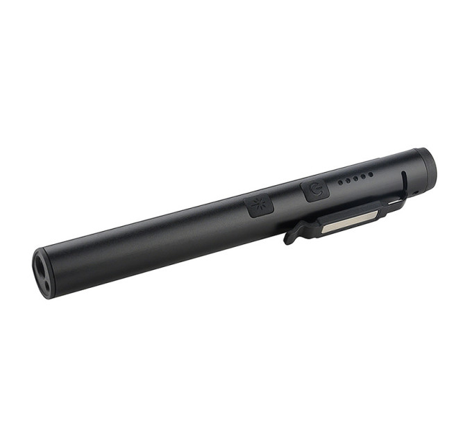 Фонарик светодиодный алюминиевый (COB+LED) с УФ, лазером и магнитом Pen Light PROTESTER PRO-FL0305S