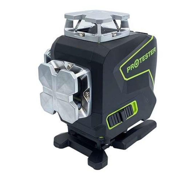 Профессиональный лазерный уровень PREMIUM, 4x360°(LCD, Bluetooth, ДУ, зеленый луч) PROTESTER LL516G