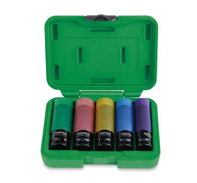 Набор головок для литых дисков TOPTUL 1/2" 5ед. Pro-Series GDAI0503