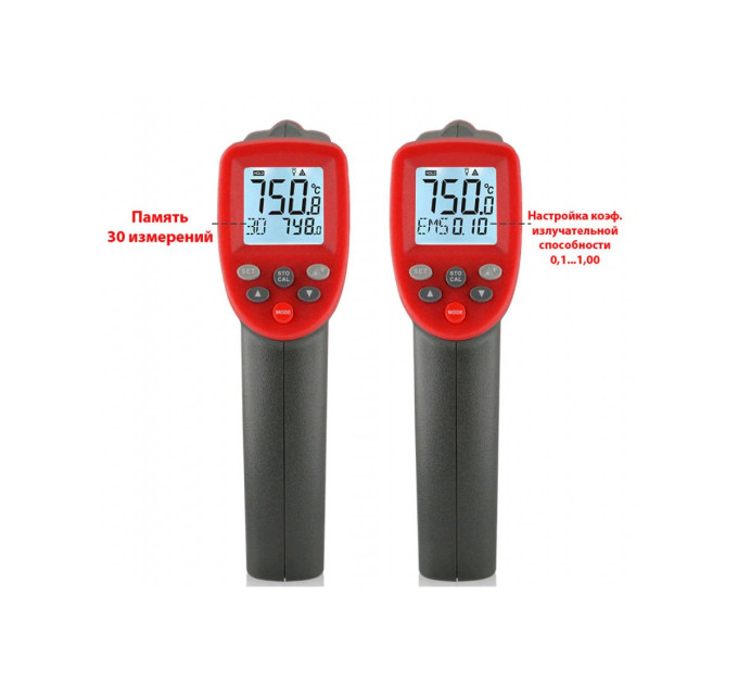 Пирометр бесконтактный цифровой -50-750°C WINTACT WT700