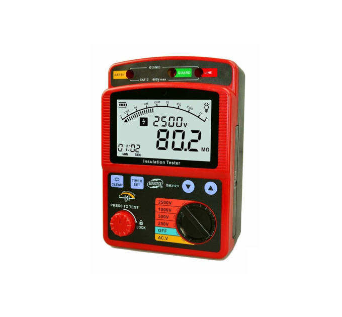 Мегаомметр (0-99,9 ГΩ) BENETECH GM3123