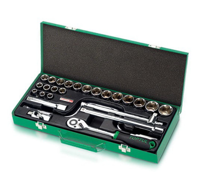 Набор инструмента TOPTUL 1/2" 26ед. (12-гр.) GCAD2602
