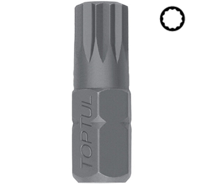 Бита Сплайн TOPTUL 10мм L-30мм Spline M8 FSFA1208