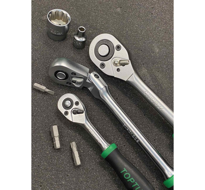 Универсальный набор инструмента 1/4", 3/8", 1/2" 144ед. TOPTUL GCAI144R