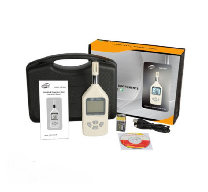 Термогигрометр USB 0-100%, -30-80°C BENETECH GM1360A