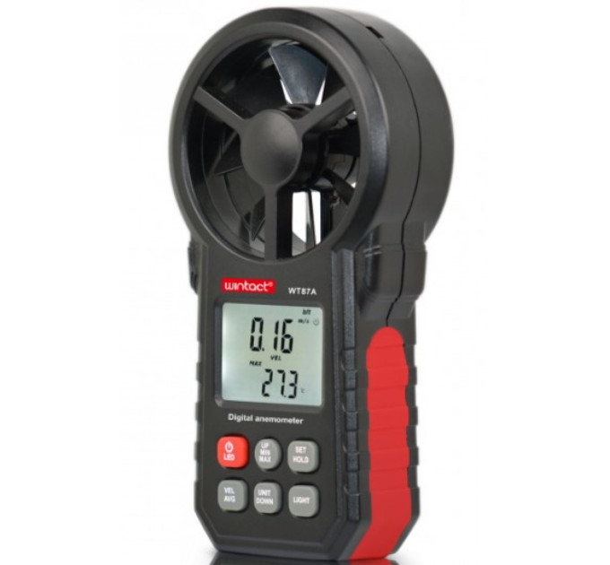 Анемометр крыльчатый 0,3-30м/с, -10-45°C WINTACT WT87A