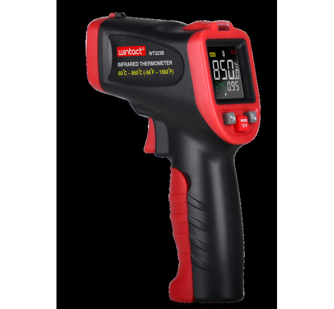 ИК пирометр (цв. дисплей, термопара) -50-850°C WINTACT WT323B