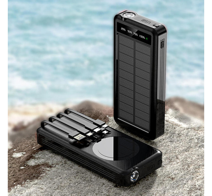 Пoвepбaнк 10000 mAh на солнечной батарее PROTESTER PRO-S10