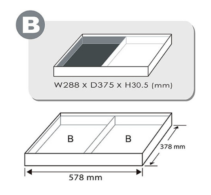 Набор головок ударных 1/2" 8-32мм 29ед. (в ложементе, тип В) TOPTUL GEB2902