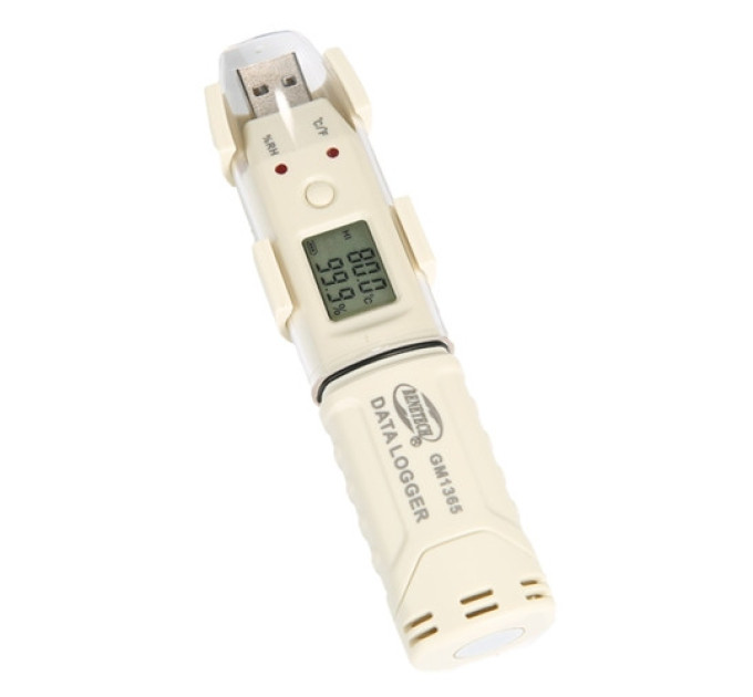 Регистратор влажности и температуры (даталоггер) USB, 0-100%, -30-80°C BENETECH GM1365