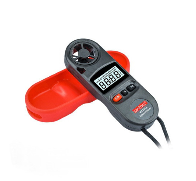 Анемометр цифровой 0,7-30м/с, -10-45°C WINTACT WT816A