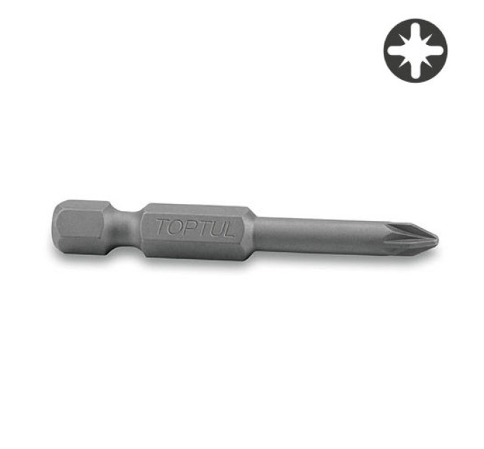 Насадка для шуруповерта 1/4" 50мм PZ2 TOPTUL FSRA0802