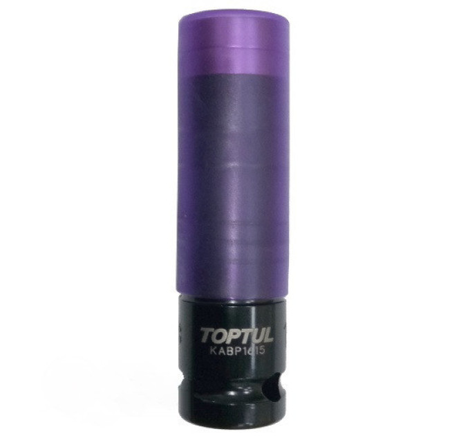 Головка торцевая длинная TOPTUL 1/2" ударная для шиномонтажа 15мм Pro-Series KABP1615