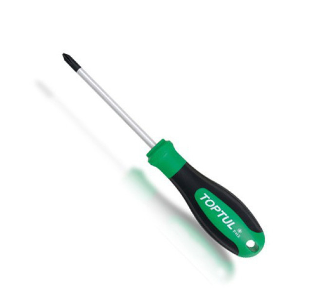 Отвертка крестообразная TOPTUL PH2x100 Anti-Slip FBAD0210