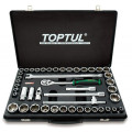 Комбинированный набор инструментов TOPTUL 1/2" (дюйм+метр.) 46ед. GCAD4601