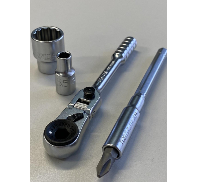 Магнітний битоутримувач TOPTUL 1/4" L100мм (ісп. з CHEV0811) FTDF0810