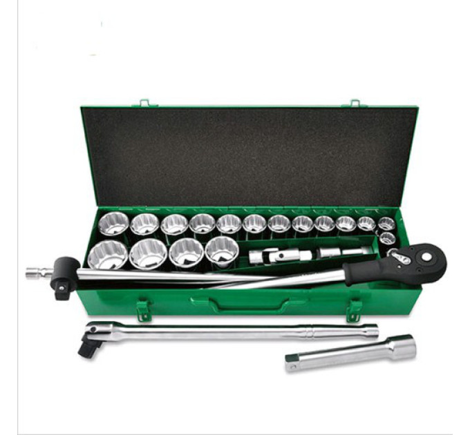Набор головок дюймовых с трещоткой TOPTUL 3/4" 24ед. (12-гр.) GCAD2405