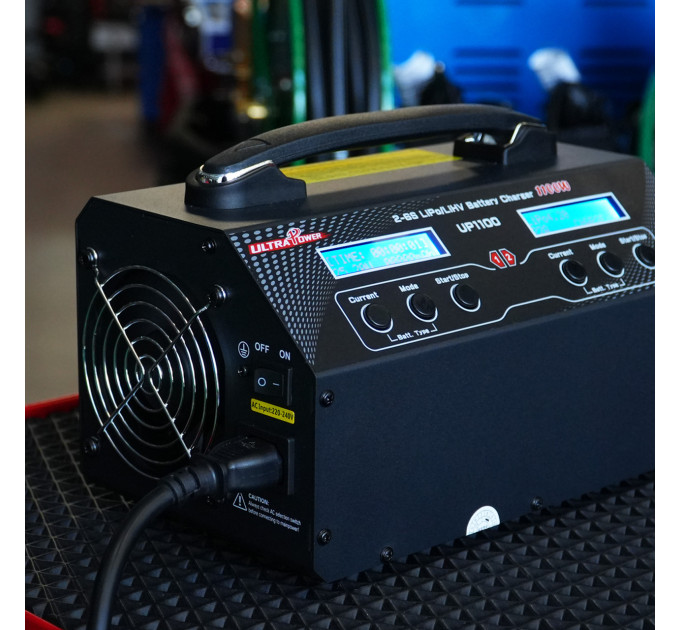 Зарядное устройство 2-канальное 2x22А 2-6S LiPo/LiHV 1100Вт 220В ULTRA POWER PROTESTER UP1100