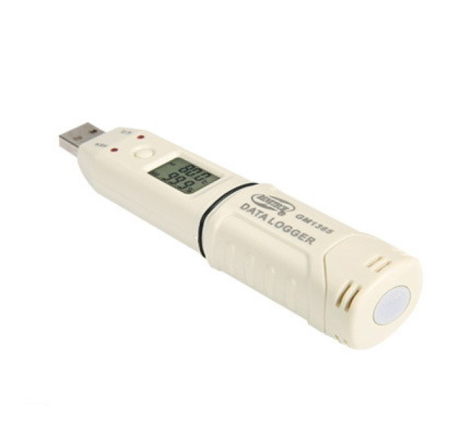Регистратор влажности и температуры (даталоггер) USB, 0-100%, -30-80°C BENETECH GM1365