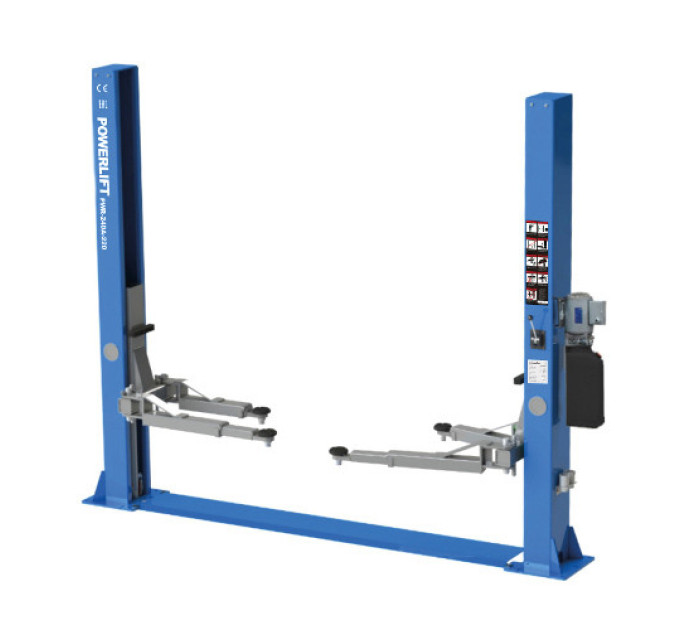Автоподъемник для СТО 2-х стоечный 4 т с нижней синхронизацией 220В POWERLIFT PWR-240A-220