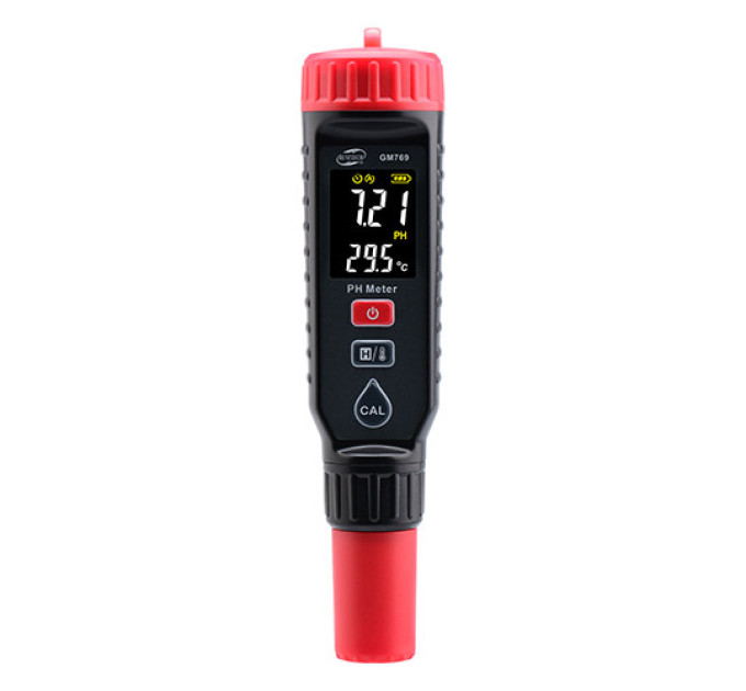 Измеритель кислотности и температуры (pH-метр) цв дисплей, 0-14 pH (+/-0,05%) BENETECH GM769