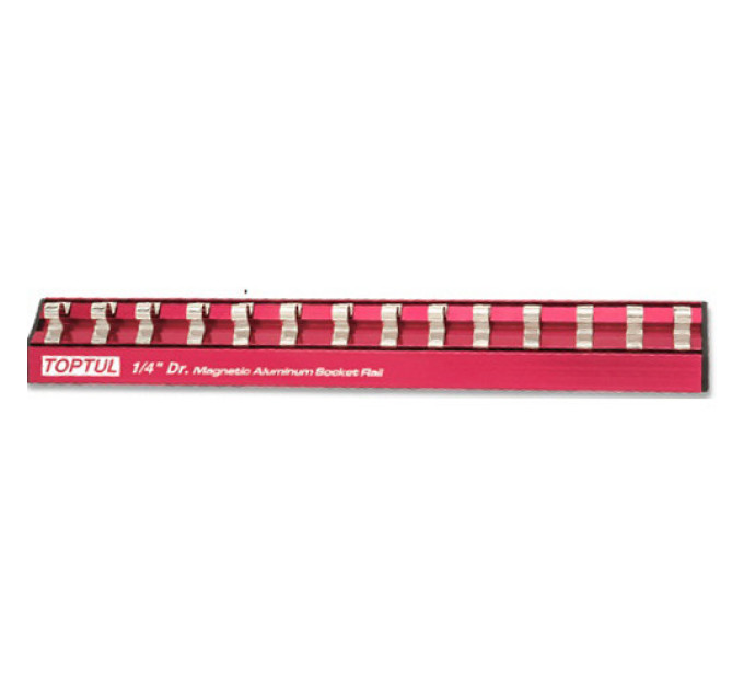 Планка для головок (магнитная) TOPTUL 1/2"*240*10шт PBKB2R2410
