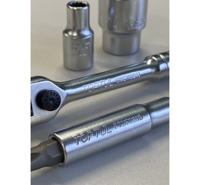 Магнітний битоутримувач TOPTUL 1/4" L100мм (ісп. з CHEV0811) FTDF0810